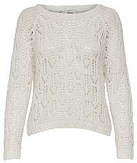 ONLY Dámsky sveter Fione L/S Pullover Knt Cloud Dancer L