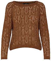 ONLY Dámsky sveter Fione L/S Pullover Knt Mocha Bisque M