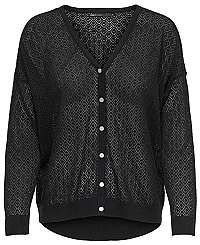 ONLY Dámsky sveter New Oda L/S V-neck Cardigan Knt Black M