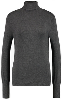 ONLY Dámsky sveter ONLVENICE L / S ROLLNECK Pullover KNT Noosa Dark Grey Melange XS