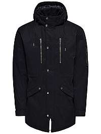 ONLY&SONS Pánska bunda ONSKLAUS PARKA WINTER JACKET Noosa Black L