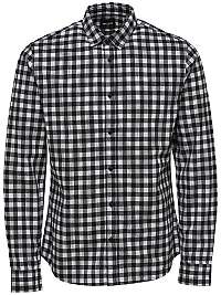 ONLY&SONS Pánska košeľa Gordey LS Checkandprint Shirt Black L