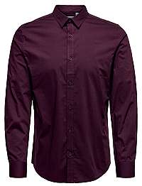 ONLY&SONS Pánska košeľa ONSALFREDO LS SHIRT EX-SLIM Noosa Wine tasting L