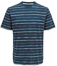 ONLY&SONS Pánske tričko Leonard Stripe Ss Tee Majolica Blue S