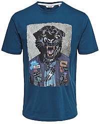 ONLY&SONS Pánske tričko Loris Ss Funny Tee Majolica Blue S