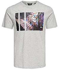 ONLY&SONS Pánske tričko ONSBERNIE SS CAMP TEE Light Grey Melange M