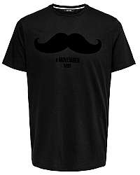 ONLY&SONS Pánske tričko ONSMSAXON SLIM SS TEE Black L