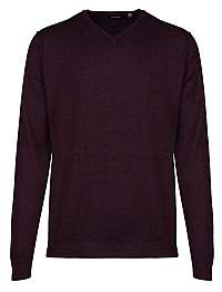 ONLY&SONS Pánsky sveter Alex 12 Detail V-Neck Knit Wine tasting M