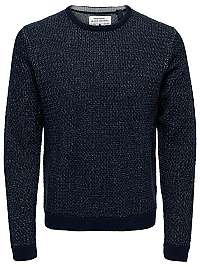 ONLY&SONS Pánsky sveter ONSCALL KNIT STRUCTURE SL10 Dress Blues L