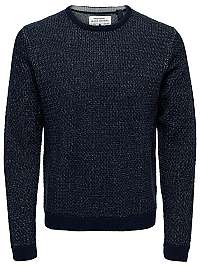 ONLY&SONS Pánsky sveter ONSCALL KNIT STRUCTURE SL10 Dress Blues S