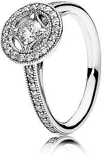 Pandora Luxusné trblietavý prsteň zo striebra 191006CZ mm
