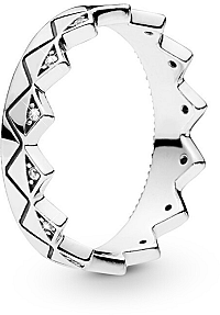 Pandora Luxusný strieborný prsteň Korunka 198033CZ 56 mm