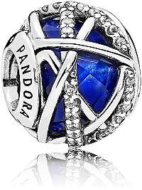 Pandora Strieborný korálik Modrá galaxie 796361NCB