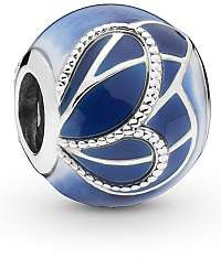 Pandora Strieborný korálik Modrý motýlik 797886ENMX