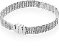 Pandora Strieborný mesh náramok Reflexions 597712 20 cm