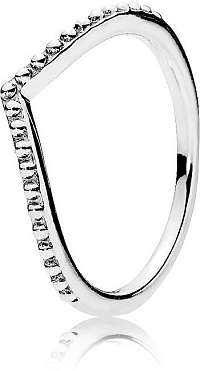 Pandora Strieborný prsteň s korálkami 196315 56 mm