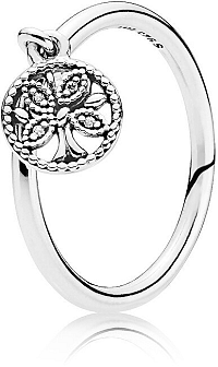 Pandora Strieborný prsteň Strom života 197782CZ mm
