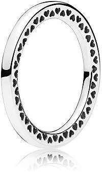 Pandora Strieborný srdiečkový prsteň 196237 56 mm