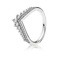 Pandora Štýlový strieborný prsteň s trblietavými kamienkami 197736CZ 56 mm