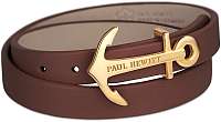 Paul Hewitt Dvojitý kožený náramok s kotvou PH-WB-G-1M