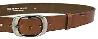 Penny Belts Dámsky kožený opasok 72NKS-48 Hnedý 110 cm