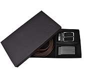 Penny Belts Darčekový set opasku-020-22 a 8PS Cognac