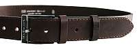 Penny Belts Pánsky kožený opasok 17-1-40 Hnedý 100 cm