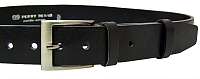 Penny Belts Pánsky kožený opasok 22-60 Čierny 105 cm