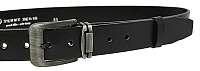 Penny Belts Pánsky kožený opasok7-60 Čierny 90 cm