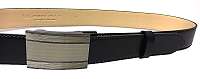 Penny Belts Pánsky kožený spoločenský opasok-020-A7 Čierny 90 cm