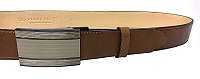Penny Belts Pánsky kožený spoločenský opasok-020-A7 Hnedý 100 cm