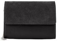 Pieces Dámska crossbody kabelka PCHILDA LEATHER CROSS BODY Black