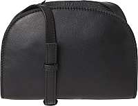 Pieces Dámska crossbody kabelka PCHONORIA LEATHER CROSS BODY Black