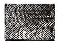 Pieces Dámska peňaženka PCNAINA LEATHER SNAKE CARDHOLDER Black snake