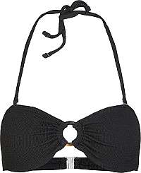 Pieces Dámska plavková podprsenka PCNORA BANDEAU 17101691 Black S