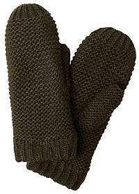 Pieces Dámske rukavice PCDACE WOOL MITTENS Forest Night