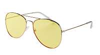 Pieces Dámske slnečné okuliare Cassie Sunglasses Gold