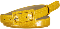 Pieces Dámsky opasok PCHEATHER JEANS BELT Arrow wood 95 cm