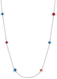 Preciosa Oceľový náhrdelník s hviezdičkami Gemini 7337 00