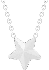 Preciosa Oceľový náhrdelník s matnou hviezdičkou Virgo 7342 10