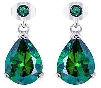 Preciosa Strieborné náušnice so zirkónmi Green Tree of Life21 66