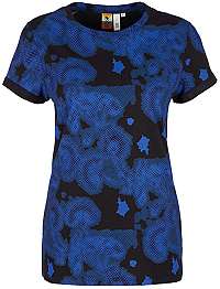 Q/S designed by Dámske tričko.908.32.5430.99A1 Black/Royal Blue A XS