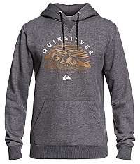 Quiksilver Pánska mikina Big Logo Snow Hoodie Black Heather EQYFT03955-KRPH M