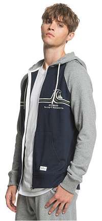 Quiksilver Pánska mikina Essen tials Screen Zip Terry Navy Blaze r EQYFT04083-BYJ0 XXL