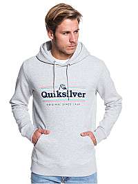 Quiksilver Pánska mikina Get Buzzy Screen Fleece Athletic Heather EQYFT04045-SGRH M