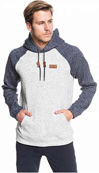 Quiksilver Pánska mikina Keller Block Hood Light Grey Heather EQYFT04012-SJSH XL