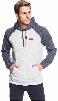 Quiksilver Pánska mikina Keller Block Hood Light Grey Heather EQYFT04012-SJSH XXL