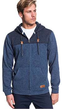 Quiksilver Pánska mikina Keller Block Zip Blue Night Heather EQYFT04013-BSTH M