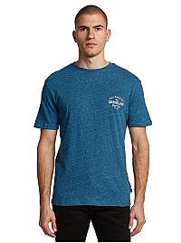 Quiksilver Pánske tričko Energy Project Ss Majolica Blue Heather EQYZT05816-BSMH L