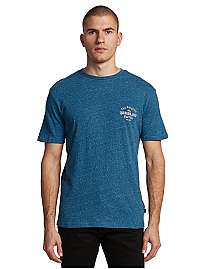 Quiksilver Pánske tričko Energy Project Ss Majolica Blue Heather EQYZT05816-BSMH XL